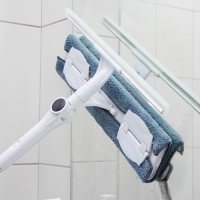 Окномойка бабочка Raccoon, стальная телескопическая ручка, микрофибра, поворот на 180&deg;, 40&times;10&times;118(150) см