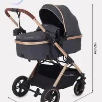 Коляска - трансформер детская RANT basic PULSAR GOLD (2в1) RA160, серый