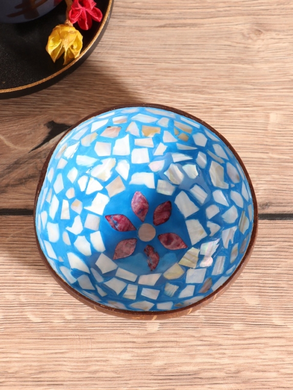 Чаша "Глазурь" 14х14х6 см, кокос