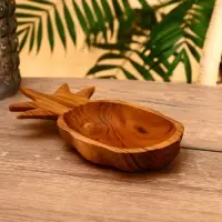 Блюдо &laquo;Ананас&raquo;, 26&times;14&times;4.5 см, тиковое дерево