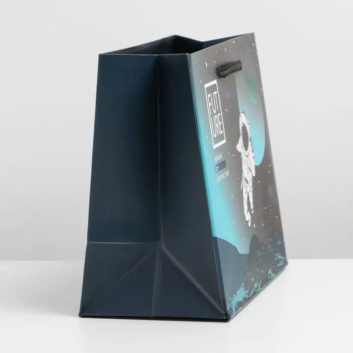 Пакет подарочный ламинированный, упаковка, &laquo;Космос&raquo;, MS 18 х 23 х 10 см