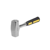 Кувалда ТУНДРА, цельнокованая, квадратный боек, двухкомпонентная рукоятка, 1.5 кг