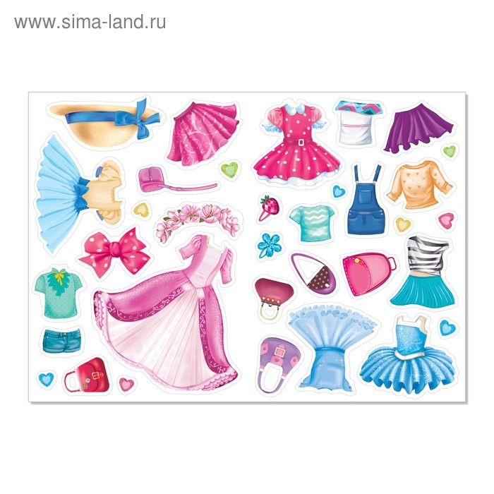 Наклейки &laquo;Наряди куколку. Лучшие подружки&raquo;, 12 стр.