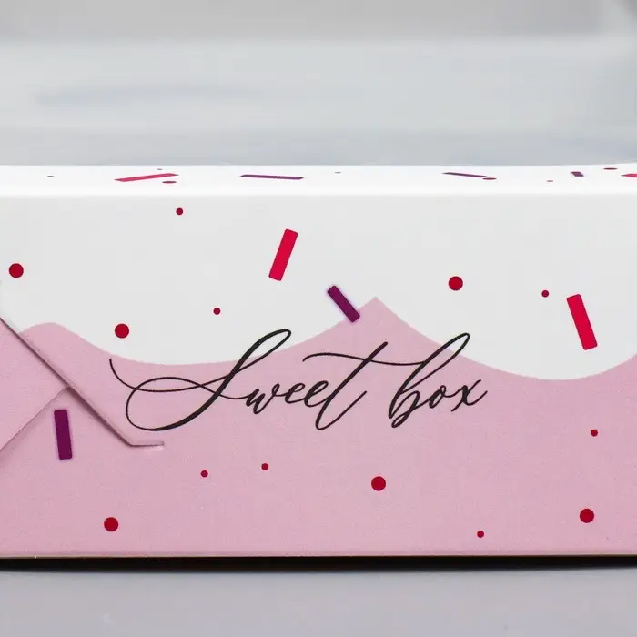 Коробка кондитерская, упаковка, Sweet box, 27 х 27 х 5 см