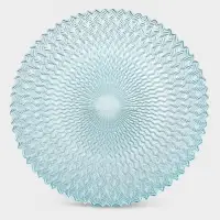Тарелка "РЕТРО БРИЗ" 32 см, голубой цвет