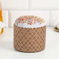 Форма бумажная для кулича &laquo;ХВ Золотое&raquo;, 11&times;8.5 см, коричневая