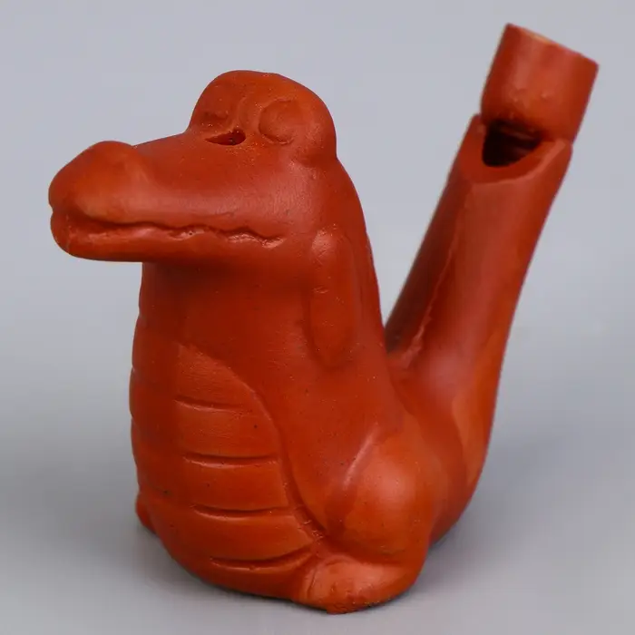 Свистулька керамическая &laquo;Крокодильчик&raquo; для росписи 3.4&times;7.5&times;5.1 см