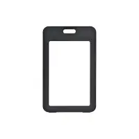 Бейдж вертикальный, внешний размер 110&times;70 мм, внутренний размер 85&times;54 мм, чёрный