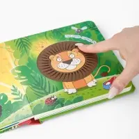 Тактильная книжка "Дружный зоопарк", Синий трактор