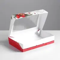 Коробка складная &laquo;С Новым годом!&raquo;, 20 х 12 х 4 см
