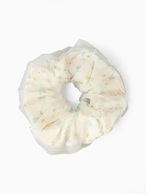 Резинка для волос &laquo;Цветы&raquo; бежевая, Принцессы