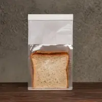 Пакет бумажный, с окном, прямоугольное дно, белый, 13&times;10&times;28 см