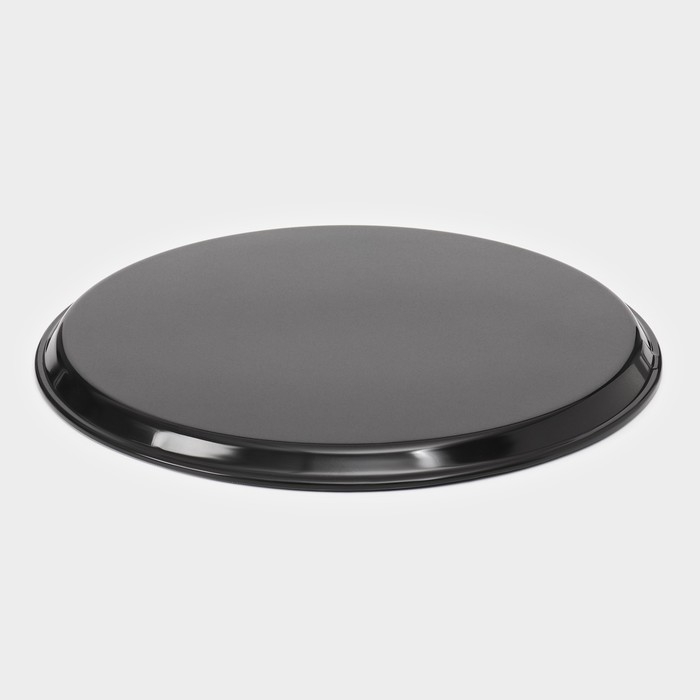 Поднос прорезиненный круглый Hanna Kn&ouml;vell, d=40 см, цвет чёрный