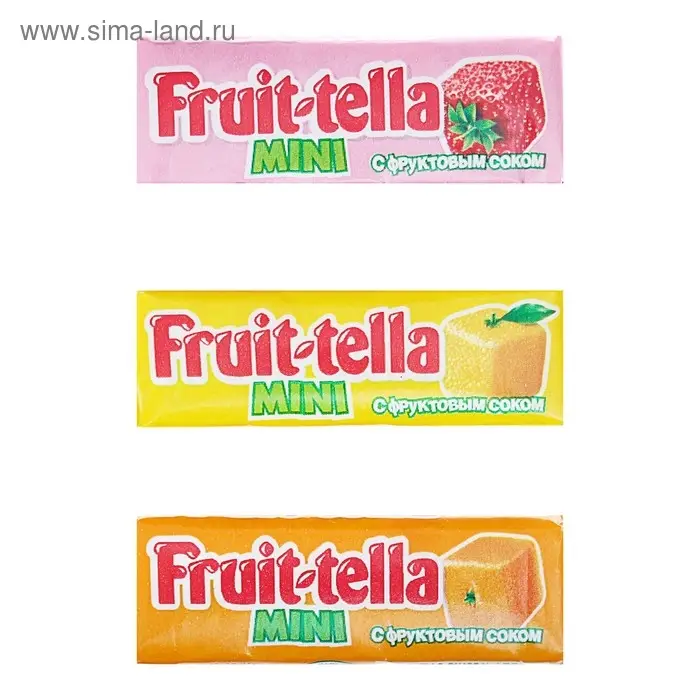 Жевательные конфеты Fruittella мини, ассорти, 11 г