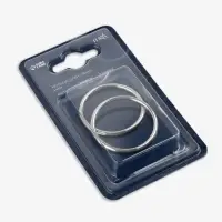 Кольцо литое TEIRA, для сумки, d=35/40 мм, набор 2 шт., 3.1 г, s=2.5 мм, цвет серебряный