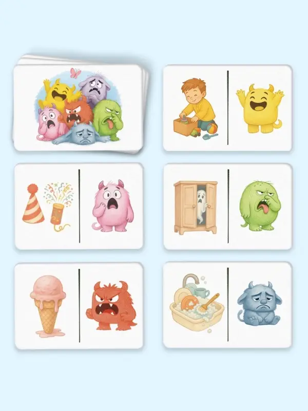Развивающая игра "Домино эмоций", 61 карта, 4+