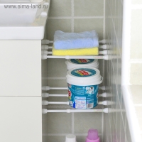 Набор карнизов универсальных, 2 шт, 30-45 см, цвет белый