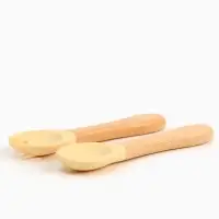 Тарелка детская секционная с ложкой и вилкой, 3 секции, розовый, Mum&Baby