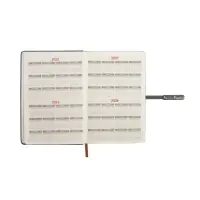 Ежедневник недатированный формат А5, с хлястиком, 112л, линия, пвх, Узор Серый