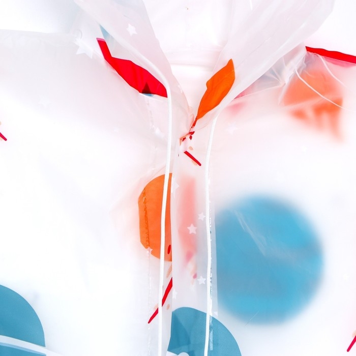 Дождевик детский &laquo;Космос&raquo;&lrm; (125-155 см)