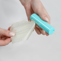 Салфетки матирующие, в рулоне, d = 2,4 &times; 9 см, 7 м, цвет зелёный