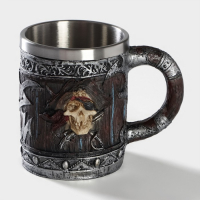 Кружка из нержавеющей стали &laquo;Пираты. Хэллоуин&raquo;, 400 мл