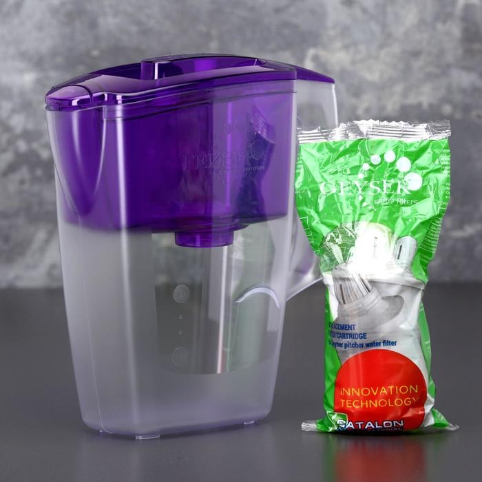 Фильтр-кувшин &laquo;Гейзер-альфа&raquo;, 2,5 л, цвет сиреневый