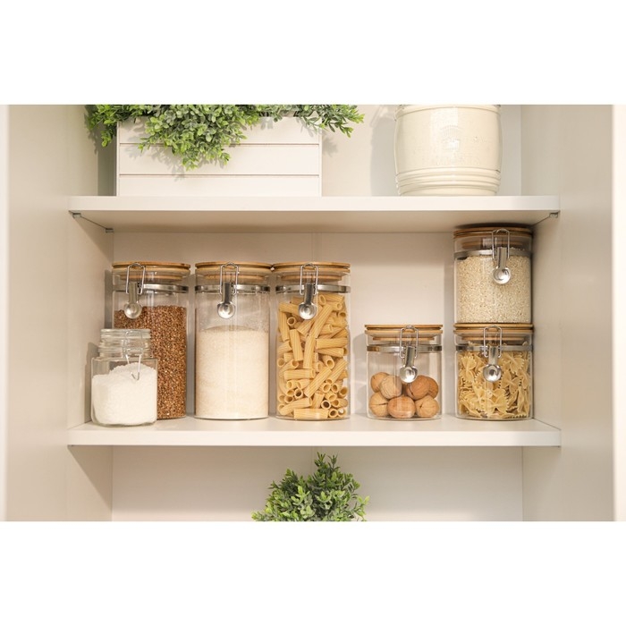 Банка стеклянная для сыпучих продуктов с бугельным замком Magistro &laquo;Эко&raquo;, 1,2 л, 10&times;20 см