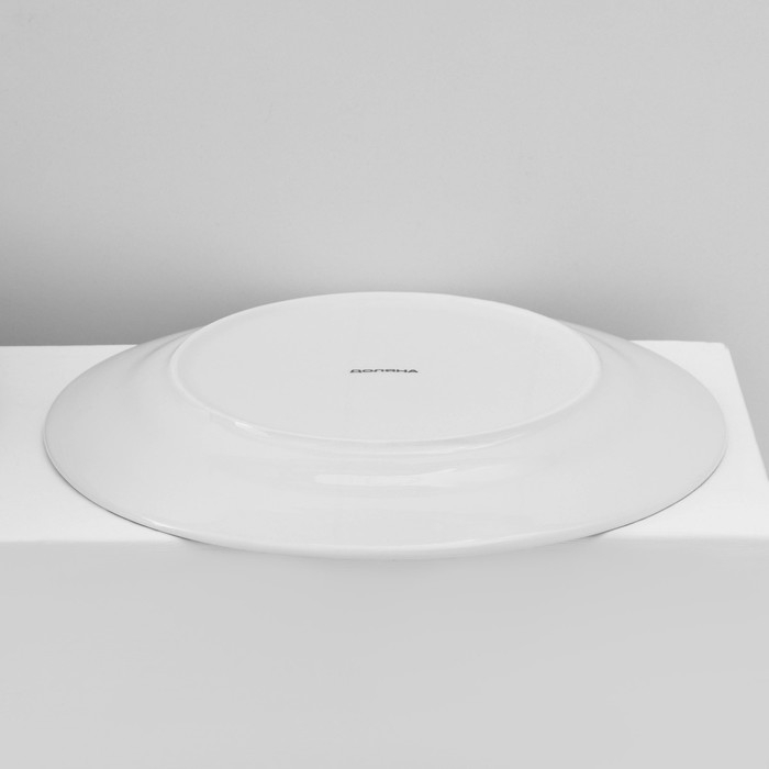 Набор тарелок фарфоровых Доляна &laquo;Малахитовая шкатулка&raquo;, 18 предметов: 6 тарелок d=20 см, 6 тарелок d=25 см, 6 тарелок глубоких 340 мл