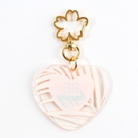 Брелок для ключей акриловый &laquo;Be happy&raquo;, 5 х 4,6 см