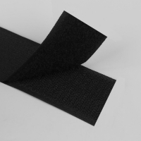 Липучка, 40 мм &times; 25 &plusmn; 1 м, цвет чёрный