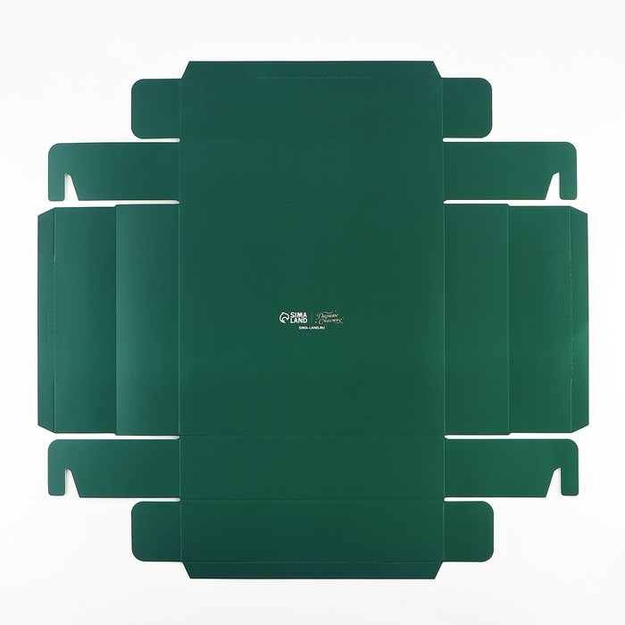 Коробка подарочная новогодняя складная &laquo;С Новым годом&raquo;, бант, 23.5 х 20.5 х 5.5 см, Новый год