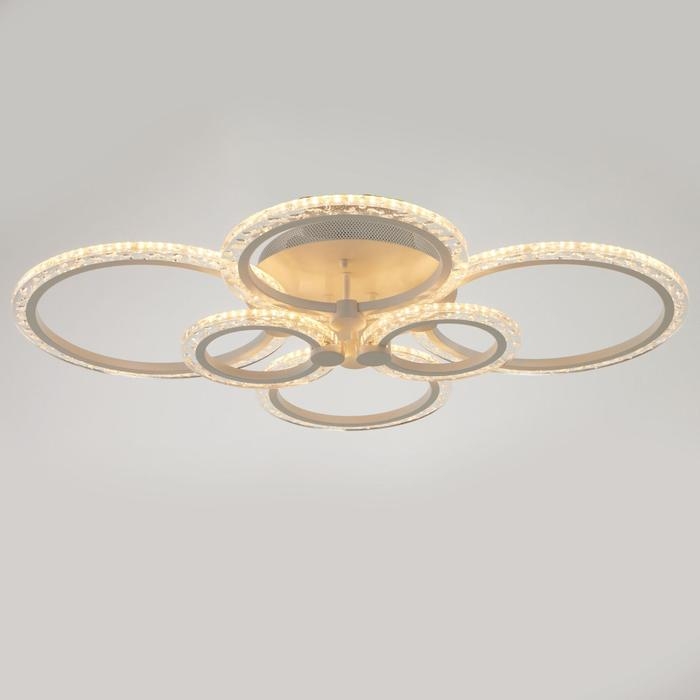 Люстра с ПДУ 71179/6 LED 144Вт диммер 3000-6000К белый 78,5х78,5х13,5 см BayerLux