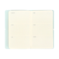 Планинг карманный недатированный, 80 листов, 100х170 мм, deVENTE.Jane, мягкая обложка ПВХ, на резинке, перфорация, ляссе, блок 70%, бирюзовый