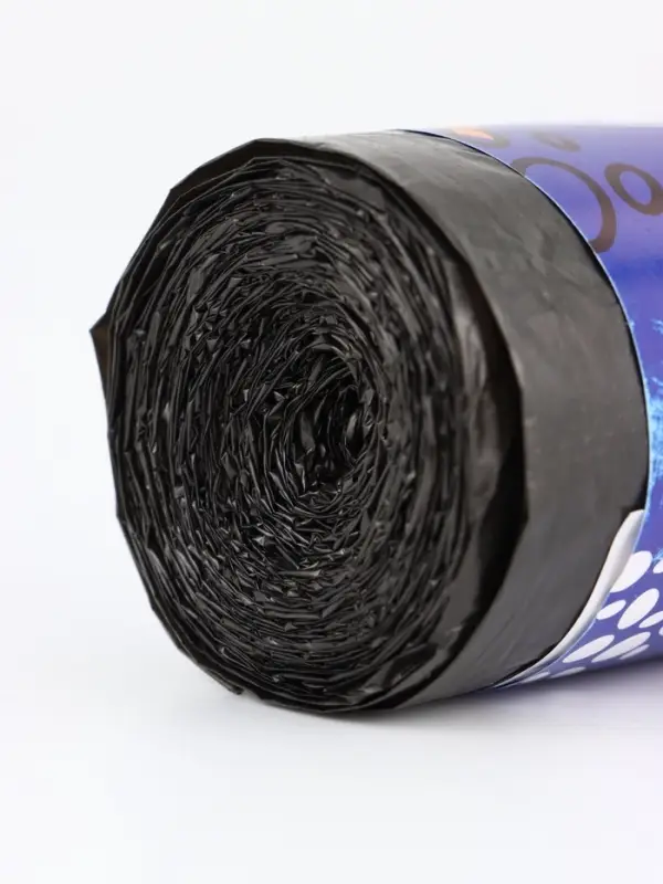 Мешки для мусора 120л, ПНД, толщина 15 мкм, 10 шт в рулоне, цвет черный