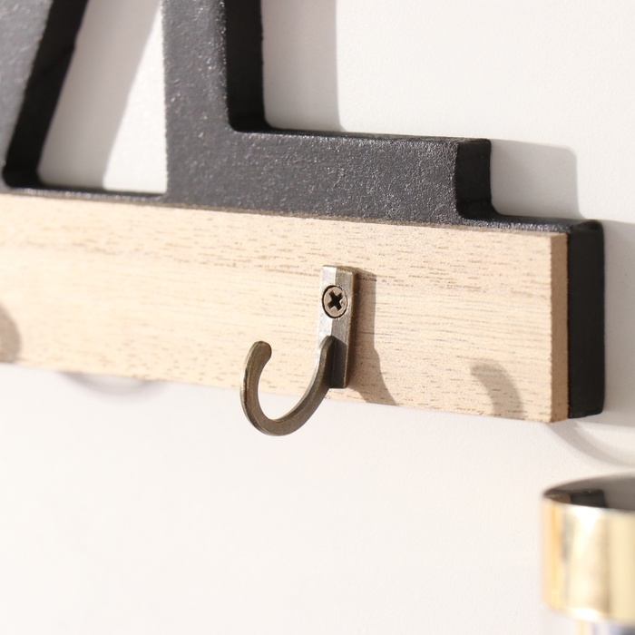 Крючки декоративные дерево "Любовь. Домик" 18,3х23,8 см