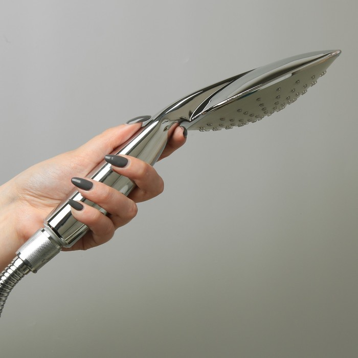 Душевая лейка Accoona G04, 1 режим, корпус пластик, цвет хром