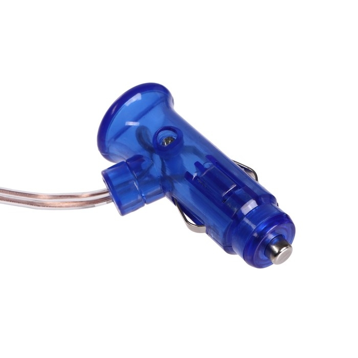 Разветвитель прикуривателя TORSO, 12-24 В, провод 50 см, подсветка