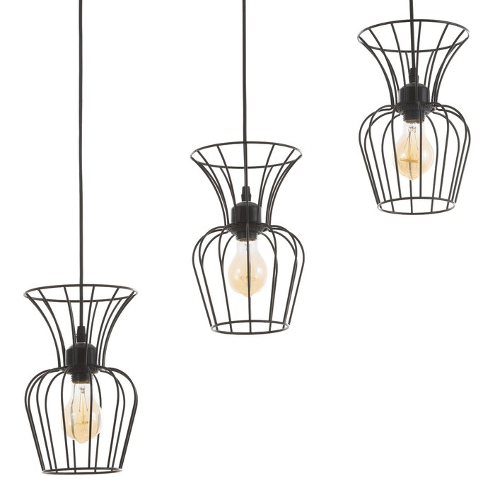 Светильник BayerLux "Фрейя" 3хЕ27 40Вт черный 16х50х23-123см