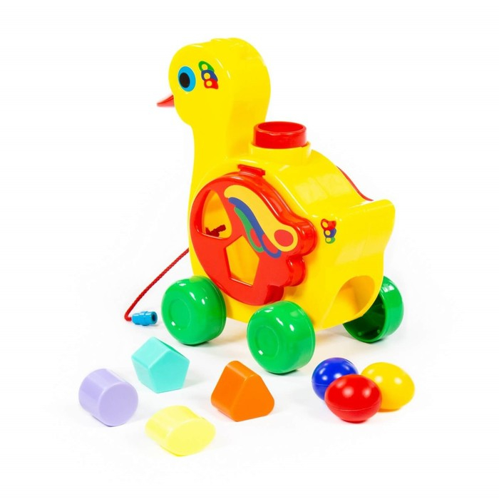 Игрушка-каталка с сортером &laquo;Уточка-несушка&raquo;