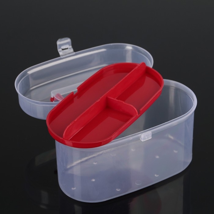 Органайзер для хранения со вставкой, 15&times;7,5&times;10 см, цвет МИКС