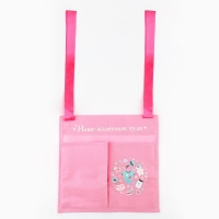 Органайзер для хранения вещей на детскую кроватку &laquo;Наше маленькое чудо&raquo; для девочки, 2 отделения