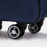 Сумка дорожная 2 в 1 на колёсах 20", отдел на молнии, 4 наружных кармана, цвет синий