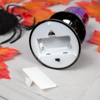 Светодиодная фигура &laquo;Свеча фиолетовая&raquo; 5 &times; 12 &times; 5 см, пластик, батарейки АААх2 (не в комплекте), свечение тёплое белое