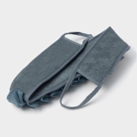 Мочалка для тела массажная Доляна &laquo;Афродита&raquo;, 69&times;8 см, цвет серый