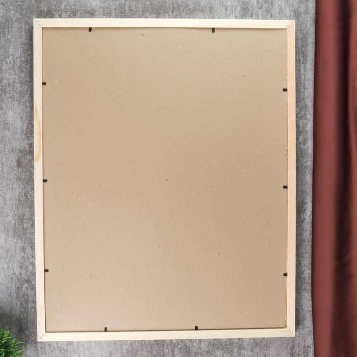 Фоторамка с 20 40х50 см белое дерево (пластиковый экран)