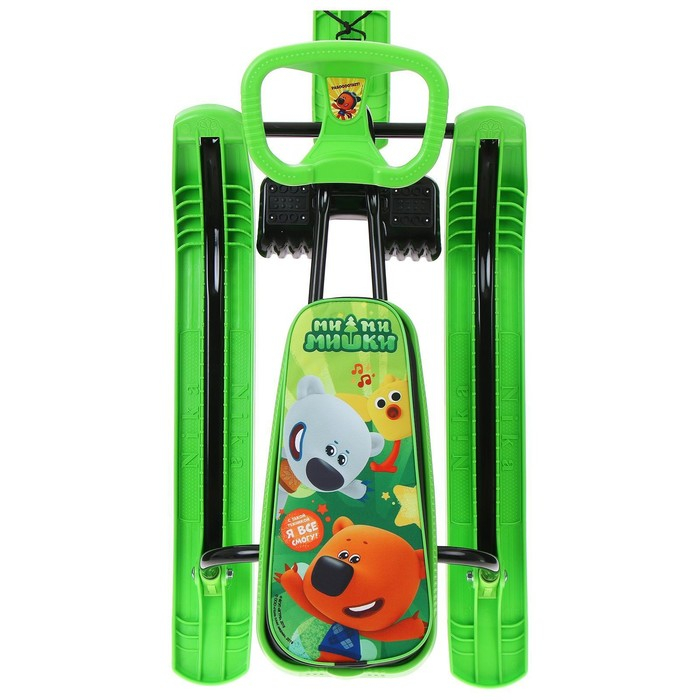 Снегокат &laquo;Тимка спорт 2 Ми-ми-мишки&raquo;, ТС2/ММ2, цвет зелёный/чёрный