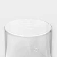 Банка стеклянная для хранения сыпучих продуктов с ложкой &laquo;Эко&raquo;, 400 мл, 10,5&times;8,5 см, с бамбуковой крышкой