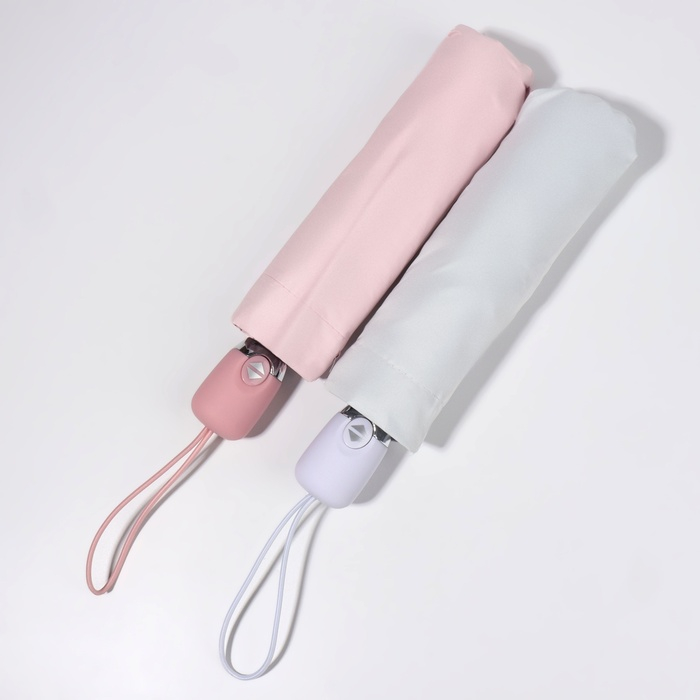 Зонт автоматический &laquo;Однотонный&raquo;, 3 сложения, 8 спиц, R = 48/55 см, D = 110 см, цвет МИКС