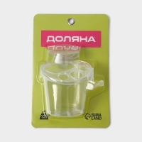 Держатель для зубных щёток и пасты на липучке Доляна, 12,5&times;11,5&times;11 см, цвет прозрачный